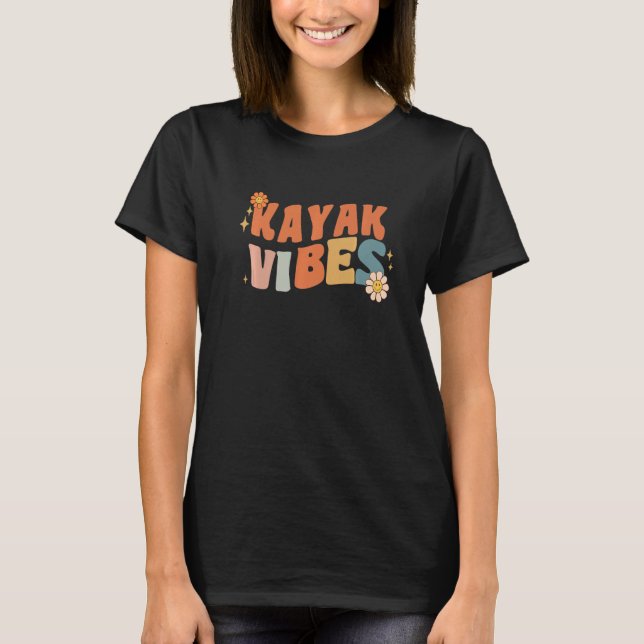 Groovy Kayak Vibes Costume Happy Teachers School R T-Shirt (Front)