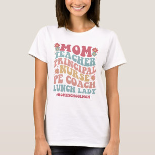 Groovy Keep Homeschool Weird Shirt, CC mum  T-Shirt