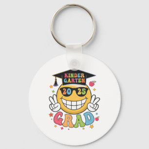 Groovy Kindergarten Graduate Happy Graduation Cl O Key Ring