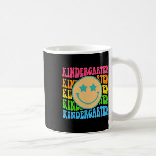 Groovy Kindergarten Vibes Face Retro Teachers Byck Coffee Mug
