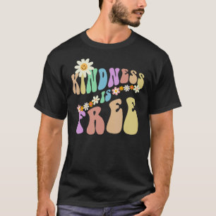 Groovy KINDNESS IS FREE Retro Stop Bullying Choose T-Shirt