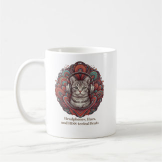Groovy Kitty Vibe Mug - Silver Tabby