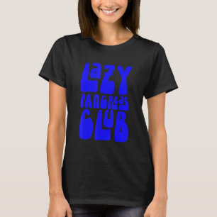 Groovy Lazy Pancreas Club Diabetes Awareness Blue T-Shirt