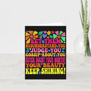Groovy let misunderstand mental health saying wome card