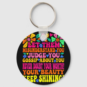 Groovy let misunderstand mental health saying wome key ring