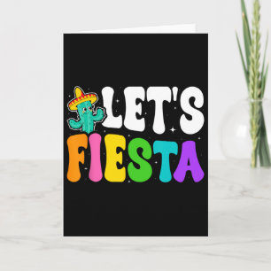 Groovy Let's Fiesta Cinco De Mayo Mexican Fiesta 5 Card