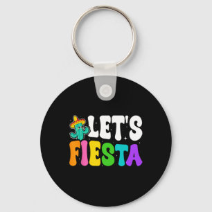 Groovy Let's Fiesta Cinco De Mayo Mexican Fiesta 5 Key Ring