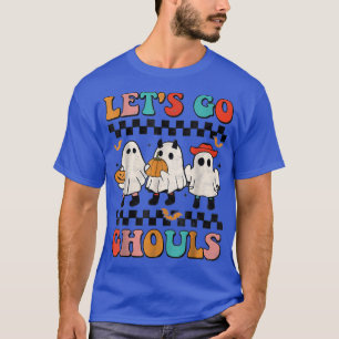Groovy Let's Go Ghouls Ghost Funny Halloween Party T-Shirt
