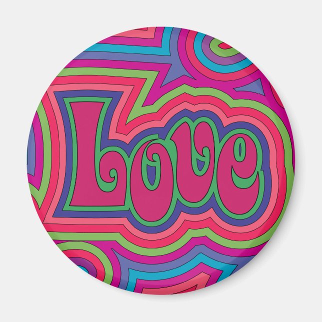 Groovy Love Magnet (Front)