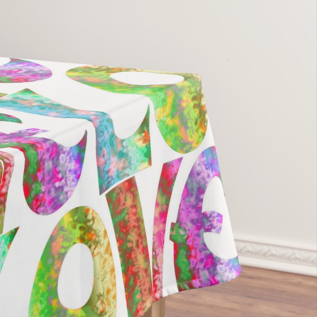 GROOVY LOVE TABLECLOTH (In Situ)