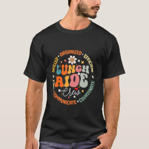 Groovy Lunch Aide Lady Funny School Cafeteria Work T-Shirt