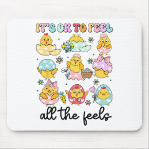 Groovy M.en.tal Easter Day Health Egg Happy Easter Mouse Pad