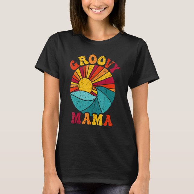 Groovy Mama 70s Aesthetic Nostalgia 1970 s Retro M T-Shirt (Front)