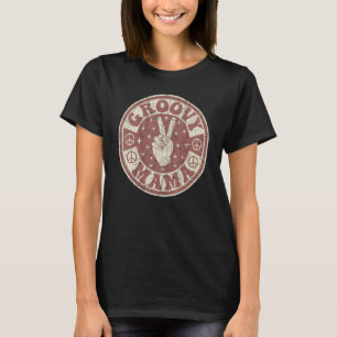 Groovy Mama 70s Aesthetic Nostalgia 1970's Retro M T-Shirt