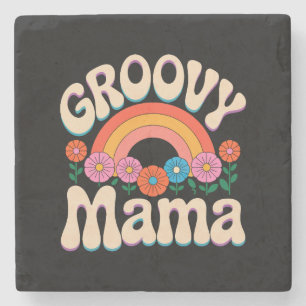 Groovy Mama Boho Vibes Stone Coaster