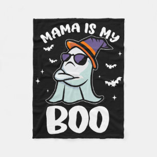 Groovy Mama Is My Boo Halloween Toddler Boys Girls Fleece Blanket