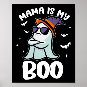 Groovy Mama Is My Boo Halloween Toddler Boys Girls Poster