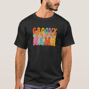 Groovy Mama Retro Vintage Hippie Cute Flowers Mum  T-Shirt