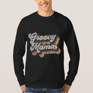 Groovy Mama Retro Vintage Style Graphic Design Wom T-Shirt