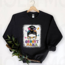 Groovy MamaSweatshirt, Retro Mama