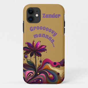 "Groovy Man..." Flower Customisable iPhone 11 Case