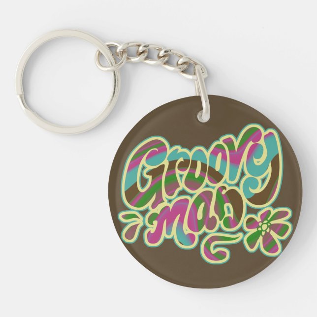 Groovy Man Key Ring (Front)
