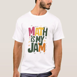 Groovy Math is My Jam First Day Back To School  T-Shirt