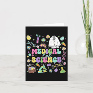 Groovy Medical Lab Science Easter Day Laboratory T Card
