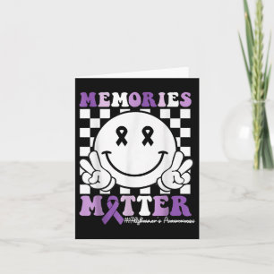 Groovy Memories Dementia Heimers Awareness Purple Card