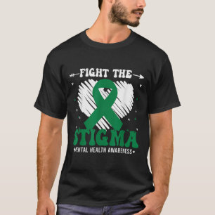Groovy Mental Health Awareness Month Fight The Sti T-Shirt