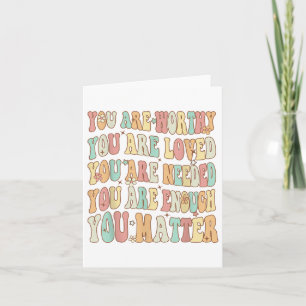 Groovy Mental Health Awareness You _1  Card