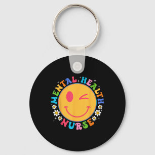 Groovy Mental Health Nurse Mental Health Awareness Key Ring