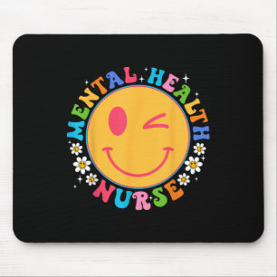 Groovy Mental Health Nurse Mental Health Awareness Mouse Pad
