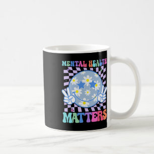 Groovy Mental Health Problems Flower Autism Smile Coffee Mug
