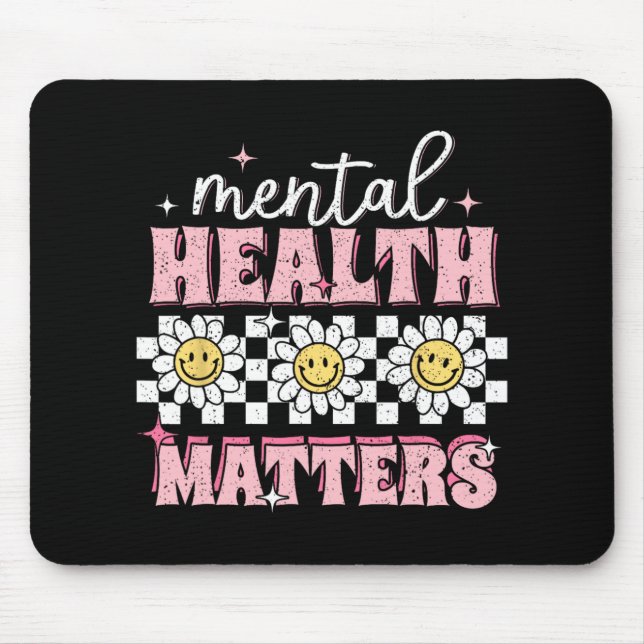 Groovy Mental Health Problems Human Brain Illness  Mouse Pad (Front)