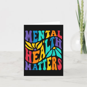 Groovy Mental Health S Human Brain Illness Awarene Card