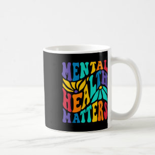 Groovy Mental Health S Human Brain Illness Awarene Coffee Mug