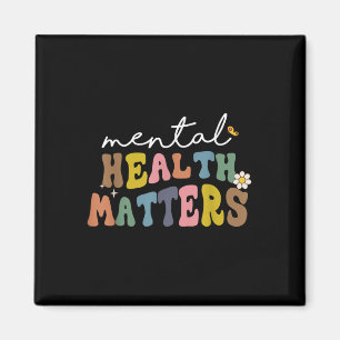Groovy Mental Health S Human Brain Illness Awarene Magnet