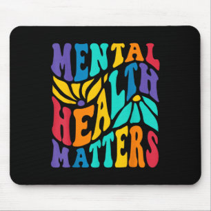Groovy Mental Health S Human Brain Illness Awarene Mouse Pad