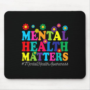Groovy Mental Health S Mental Health Awareness Mon Mouse Pad