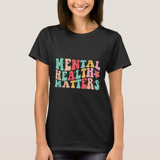 Groovy Mental Health S Shirt Mental Health Awarene (Front)