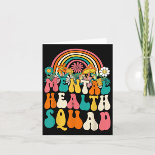 Groovy Mental Health Squad Mental Health S Awarene Card