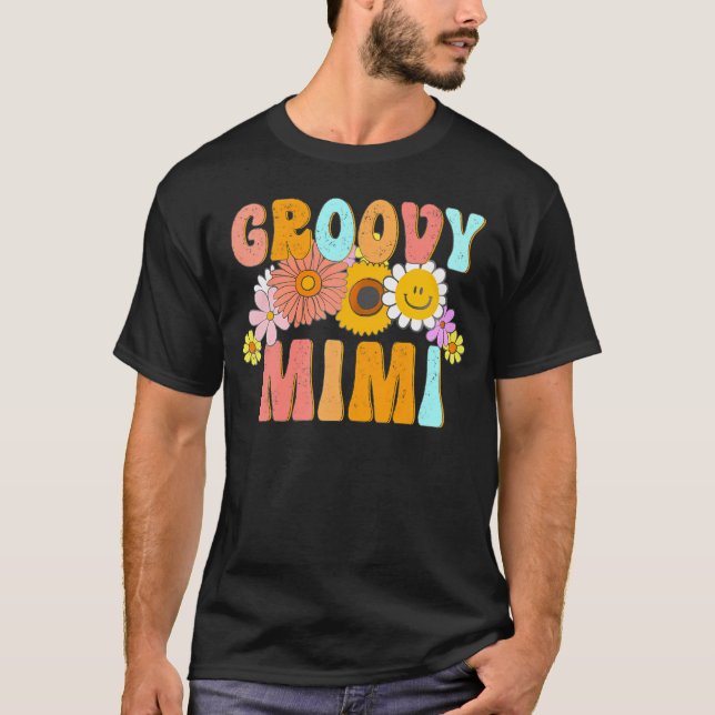 Groovy Mimi Birthday Family Matching Groovy Mimi   T-Shirt (Front)