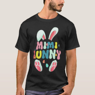 Groovy Mimi Bunny Cute Matching Family Easter T-Shirt