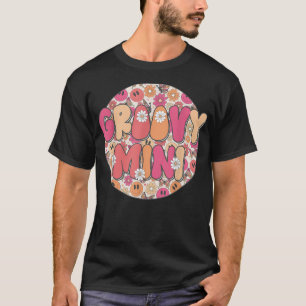Groovy Mimi Hippie Retro Daisy Flower Smile Face T-Shirt