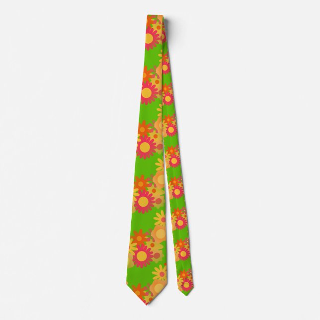 groovy mod floral tie (Front)