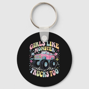 Groovy Monster Truck Birthday Girls Like Monster T Key Ring
