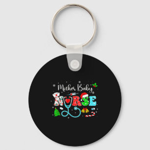 Groovy Mother Baby Nurse Christmas Matching Xmas N Key Ring