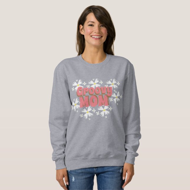 Groovy Mother's Day Mum Daisy    Sweatshirt (Front Full)