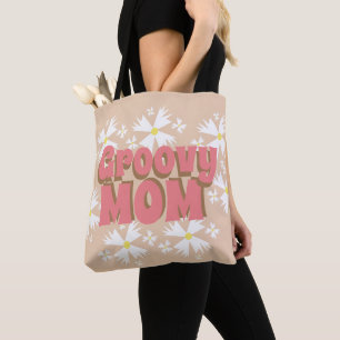 Groovy Mother's Day Mum Daisy  Tote Bag
